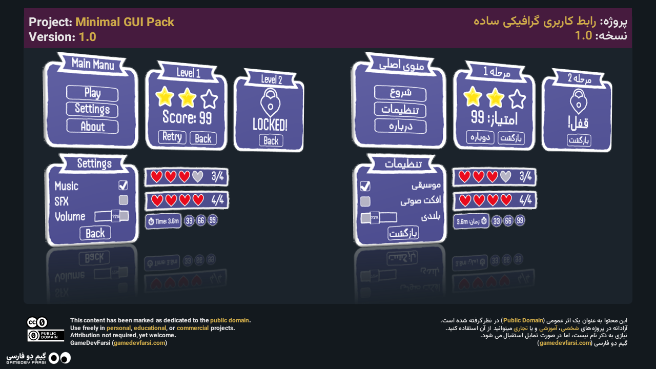رابط کاربری مینیمال